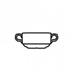 &Scaron;alica za juhu s držačima 350 ml